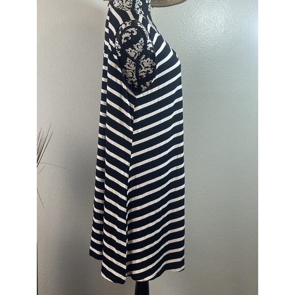 New Summer Boho Old Navy, Black And White Striped Sleeveless Tank Dress XL NWT​​ - Picture 6 of 10
